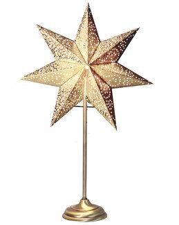 Ljusstake Stjärna Guld - Star Trading