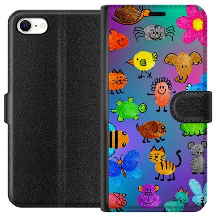 Kompatibelt Lommeboketui til Apple iPhone 6 Little Scribble Friends