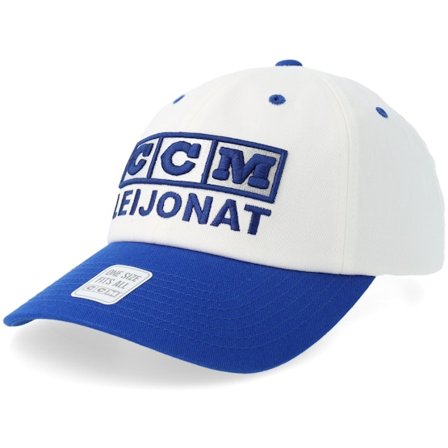 CCM - Weiss unconstructed Cap - Finland Flag Team Baseball Cap 3 Block White/Blue Dat Cap / Unstructured @ Hatstore