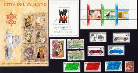 Europæiske lande - Frimærkepakke - Stemplet