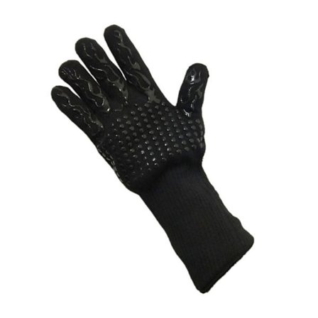 1 pari käsineet BBQ-uunihanskat MUSTA 30cm