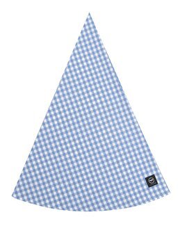 Duk rund rutete Bella resirkulert Lys blå