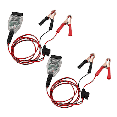 2x 5a Auton Tietokoneen Muistin Säästäjä Obd2 Akun Vaihtotyökalu Laajennuskaapeli Puristin Digitaalinen Näyttö