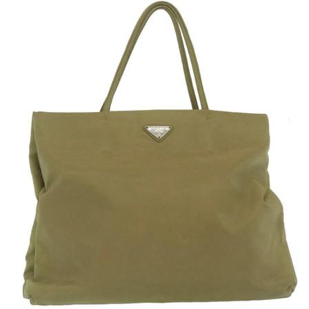 Prada Vintage, Pre-owned Nylon Handbag Bruin, Dames, Maat:ONE Size