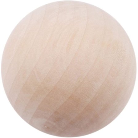 Luonnollinen pyöreä kovapuupallo, viimeistelemätön askartelupallo tee-se-itse-askarteluprojekteihin, puun väri, 6 cm