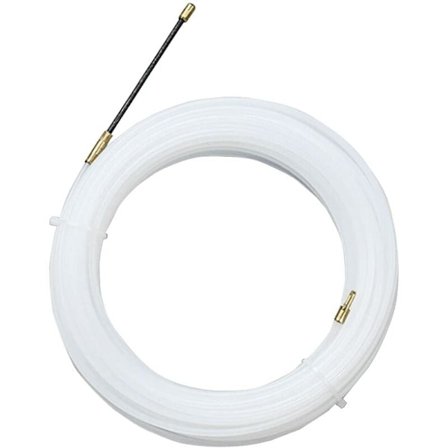 Elektrisk ledningstrekker nylonnål med fleksibelt styrehode, trekkøye hjelper til med å trekke kabler, tomme rør Ø4 mm, 30m transparent