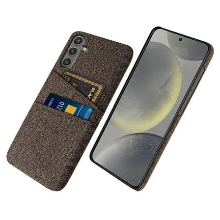 Samsung Galaxy S25 Case with Card Slots - Brown