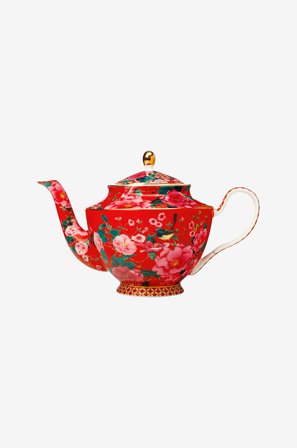 Maxwell & Williams - Tekanne Silk Road 1000 ml - Rød - Mugger & karafler - Fra Homeroom