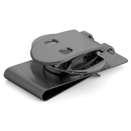 Gunmetal Black Invisible Magnetic Tie Clip for Men