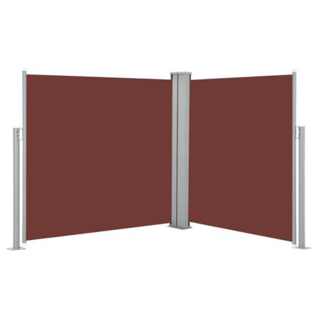 Vidaxl Infällbar Sidomarkis Brun 120x600 Cm Brun