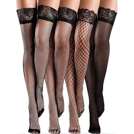 Laadukkaat uudet 4 paria naisten silikoniset verkkosukkahousut