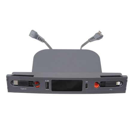 USB-hubdockningsstation med infällbart kabel 4 portar snabbladdning USB-hub ersättning för Tesla Model 3 Y 2021 till 2023