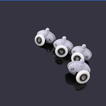 4st-8st/ set Ny Oval 23mm 25mm ABS Nylon Enkel Pop Up Remskiva Löpare Hjul Duschkabin Skjutglasdörrrullar Hårdvara 4st botten