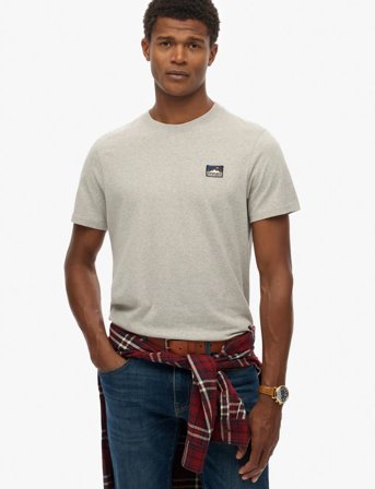 Superdry Great Outdoors Emb Relaxed Tee - Grey - XXL