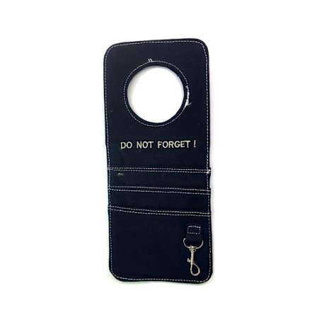 Do not forget! Door hanger - black