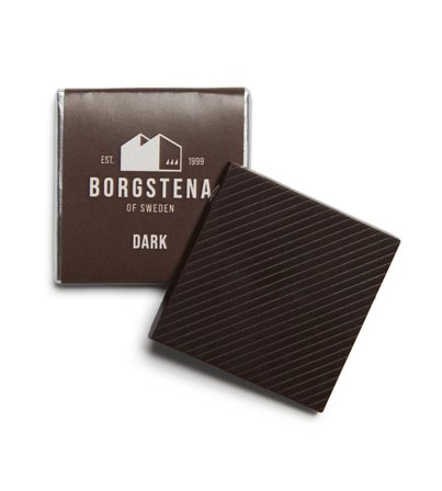 BORGSTENA OF SWEDEN Quatre Mörk Choklad 70% 100/FP - Lyreco - Profilsortiment - Mat och godis - Karameller