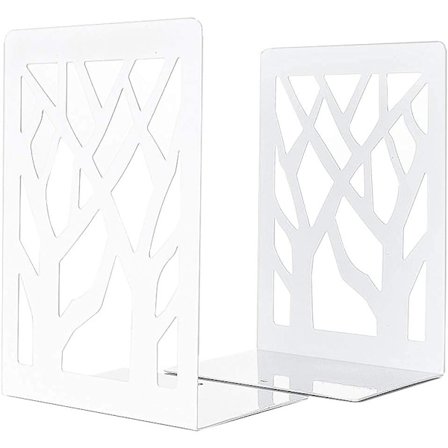 Bokstöd, dekorativa metallbokstöd för tunga böcker för bokhylla skrivbord