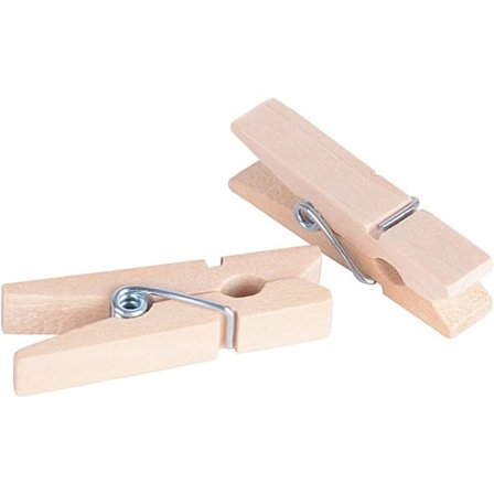 (3,5 * 0,7 cm) 100 st Mini Klädnypor Naturliga Träklädnypor