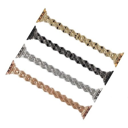 SKALO Metalliranneke "Twist" Apple Watch Series 11 42mm - Valitse väri