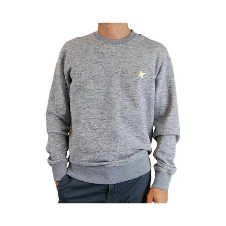 Golden Goose, Round-neck Knitwear Grijs, Heren, Maat:L
