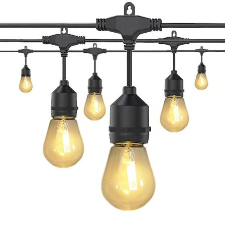 Globelampa Strängljus Utomhus 5m 10 Glödlampor S14 Edison LED