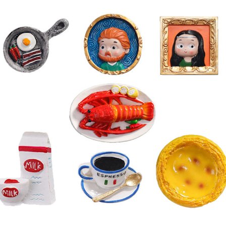 Kylskåpsmagneter med tecknade figurer - Stort utbud av roliga designer för heminredning [JUN]