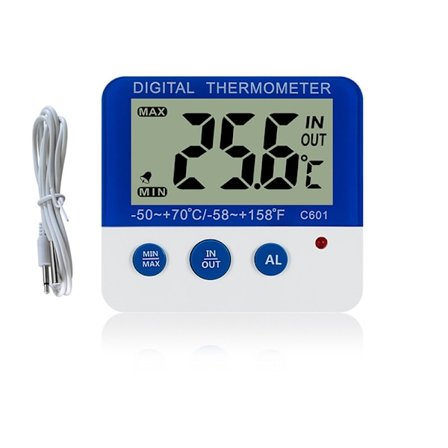 Trådløst digitalt termometer med alarm