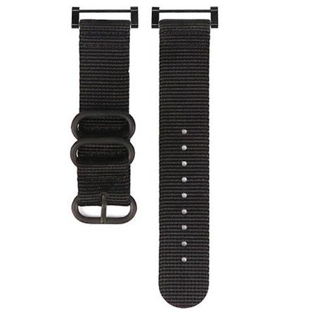 For Suunto Core tre-rings stålspenne Nylon klokkerem