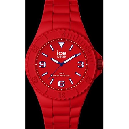 ICE WATCH Herrklocka - Analog Quartz - Röd silikonrem - Vattentålig 10 Atm