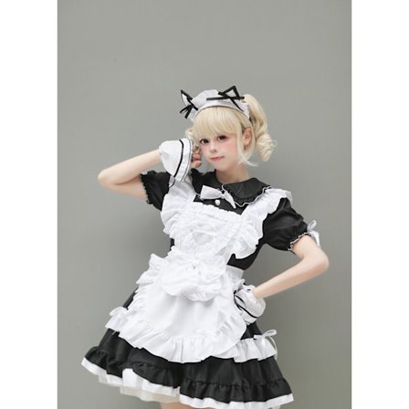 1 stk. Katteører Lolita Maid Kjole Anime Kostyme Egnet for Forestillinger og Cosplay