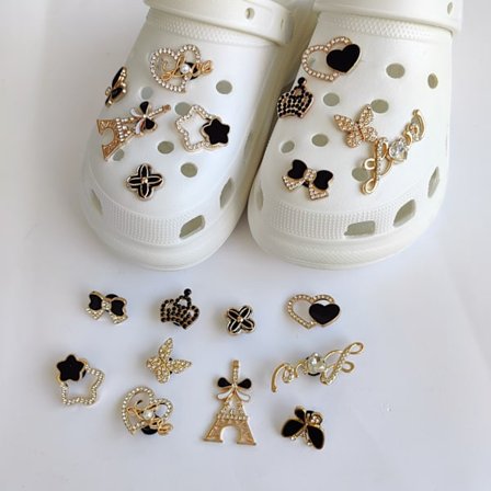 Sko Charms, Luksus Smykker, Sko Dekorasjoner, Glitter Sko Char