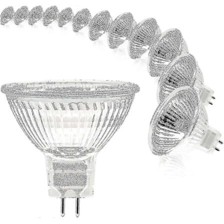 Mr16 Spot Lyspære, 12v 20w Lyspære, Gu5.3 Lyspære Dimbar, 2-Pin Halogen Lyspærer Varm Hvit 2700k, Pakke med 12 (mr16-20w-12p) [xh]-Super