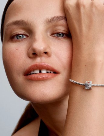 Pandora Toy Cube Sterling Silver Charm With Clear Cubic Zirconia And Red Enamel - Silver - ONE SIZE