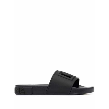 Dolce & Gabbana Sliders svart, Dam Flip-flops, Dam, Storlek: 41 EU