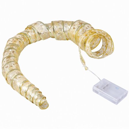 4 m julelyskæde, fleksibel juletræspynt Gold