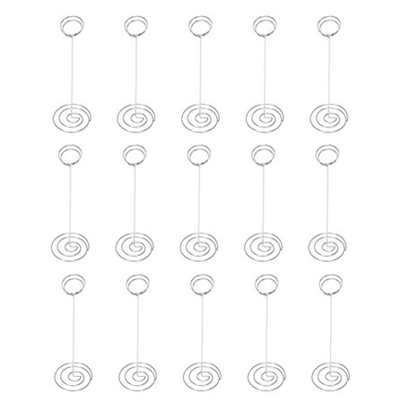15-pack 8,75 tum höga bordsnummerhållare, platskorthållare, bordsbildhållare, trådfotohållare