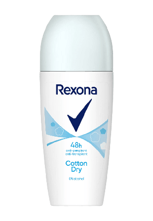 Rexona Cotton Dry Deodorant RollOn Deo Dam ONESIZE