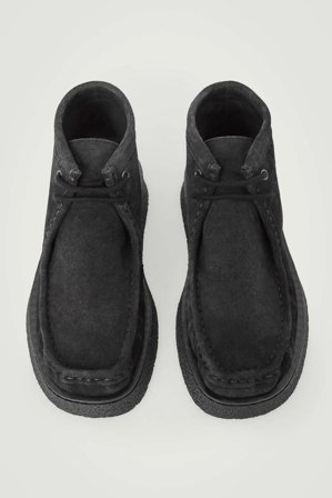 COS Men's Botas Safari De Ante in Negro