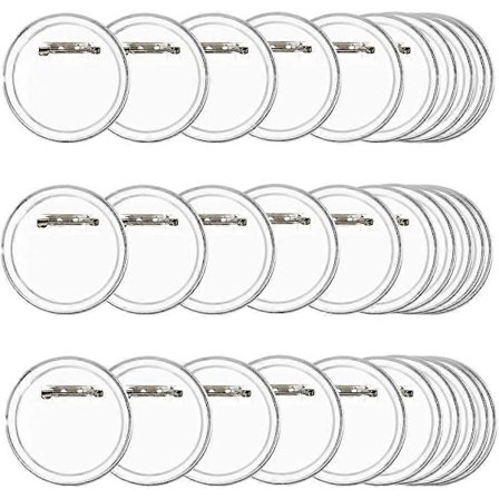 50 napin setti, tee itse ilman napinkonetta, läpinäkyvät DIY-merkit, halkaisija 60 mm x 40 mm