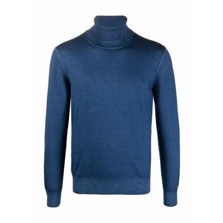 Tagliatore Strik Turtlenecks Blå, Herre Rullekraver