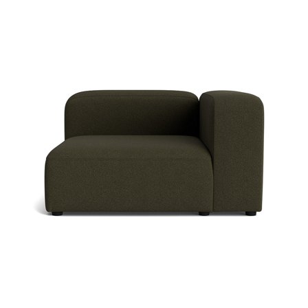 Milo chaiselong, højrevendt - Loop Grøn - 130x130x72 - Sofa, chaiselong
