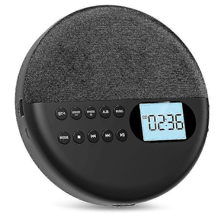 Oppladbar CD-spiller med Bluetooth-tilkobling og innebygde høyttalere med ASP LCD-skjermteknologi_Spesiell gave