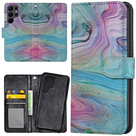 Samsung Galaxy S22 Ultra - Lompakkokotelo/Kuoret Maali Kuosi Multicolor