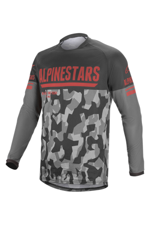 Maglia Cross Alpinestars Venture R Grigio-Camo-Rosso S
