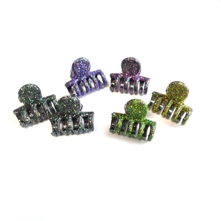 Glittriga hårspännen 6-pack