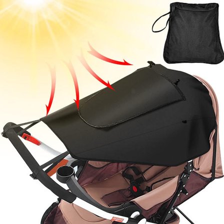 UV 50+ Beskyttet Vogn Solseil: Universell støvtett, vindtett