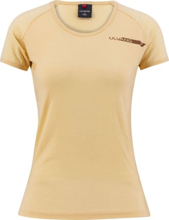Ulvang Women's Pace Tee Women Short sleeved fitness sweater Yellow XL