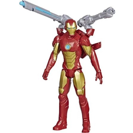 Iron Man Avengers E7380 Marvel Titan Hero Series Blast Gear 30 cm figur{YFL}