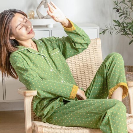 Hemkläder Alla Bomull Pyjamas, XL, Dam Långärmad Byxor Alla H