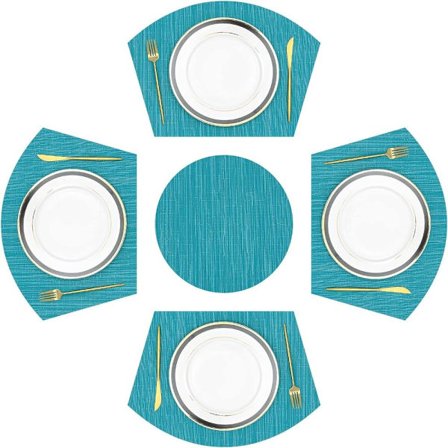 5 kpl Ravintolapöytäastiasto Liukumaton matto ruokapöydälle 5